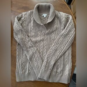 Ladies Tan Sweater